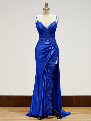 Beatrice | Sheath Black Long Appliques Prom Dress