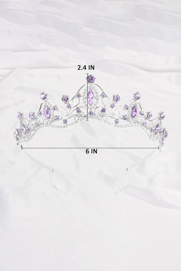 Purple Princess Prom Queen Tiaras - KissProm