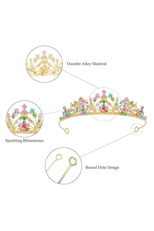 Silver Crystal Crown for Women - KissProm