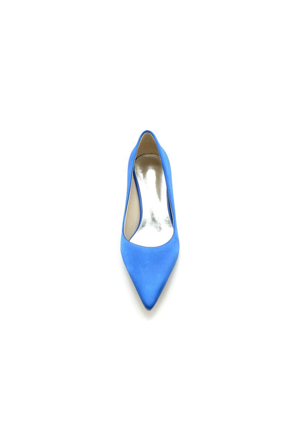 Simple Pointed Toe Kitten Heels - KissProm