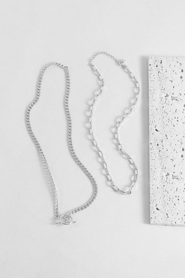 Geometric Paperclip Chain Necklace - KissProm