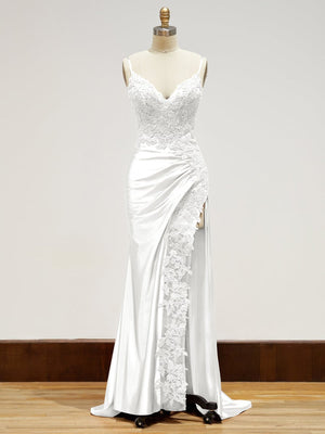 Beatrice | Sheath Black Long Appliques Prom Dress