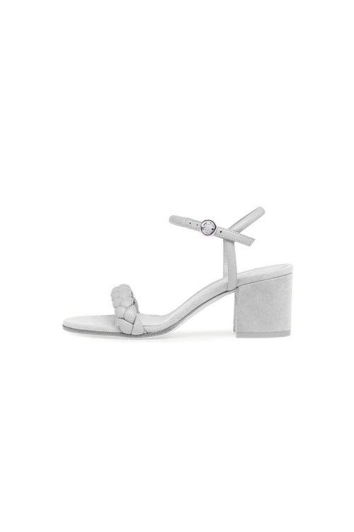 Party Peep Toe Chunky Heel Evening Shoes With Buckle Braided Strap - KissProm