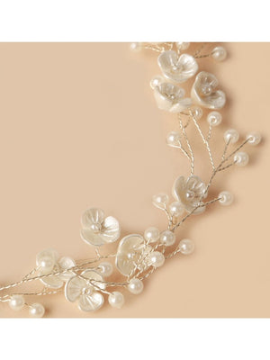 Bridal Pearl Beaded Headband - KissProm