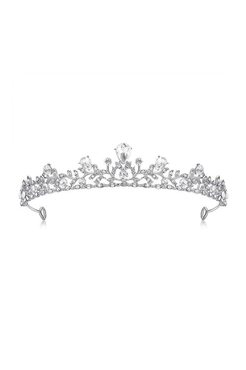 Crystal Princess Alloy Silver Tiara - KissProm