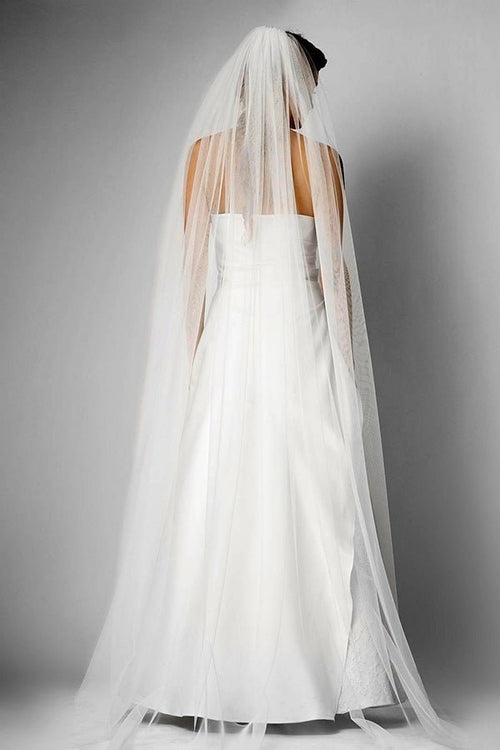 Vintage Two - tayer Long Chapel Veils Wedding Veils - KissProm
