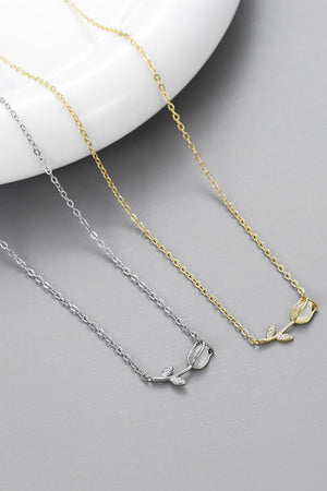 Tulip Pendant Clavicle Necklace - KissProm