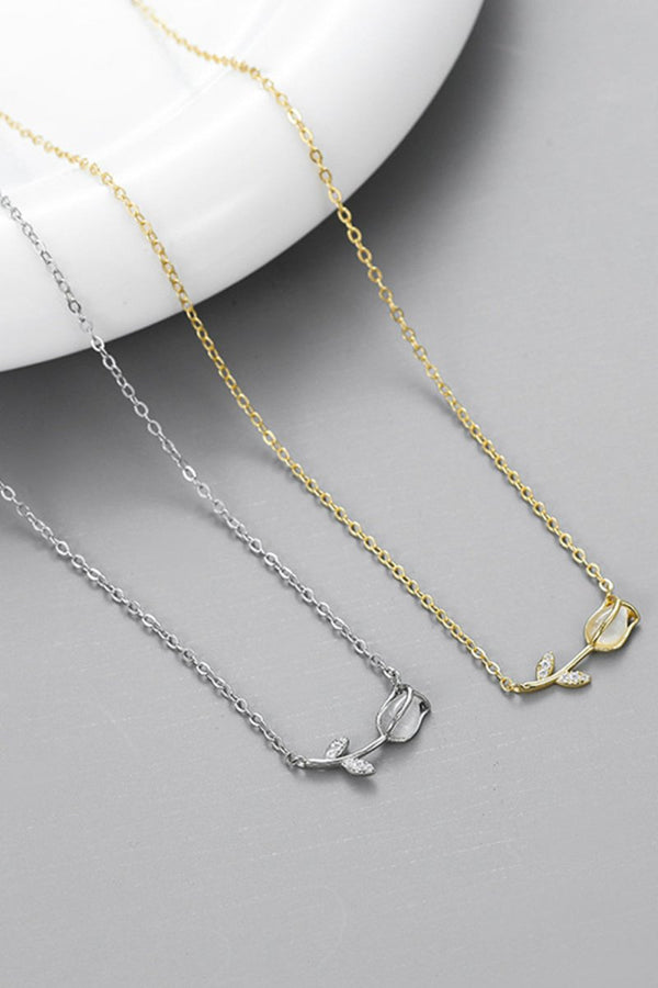 Tulip Pendant Clavicle Necklace - KissProm