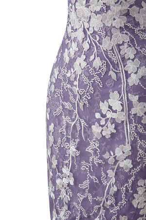 Savannah | Sheath Short Spaghetti Straps Lace Homecoming Dress