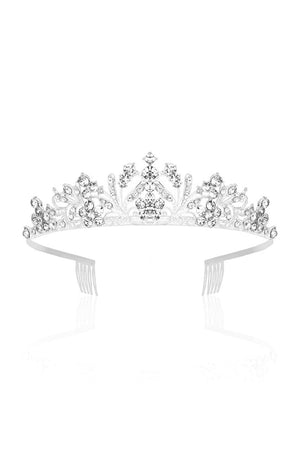 Silver Crystal Crown for Women - KissProm