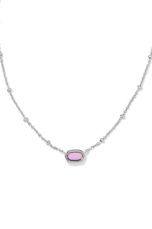 Natural Stone Crystal Pendant Necklace - KissProm