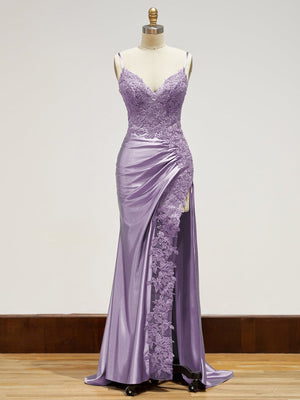 Beatrice | Sheath Black Long Appliques Prom Dress