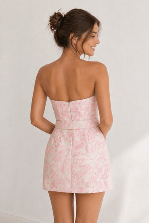 Sheath Strapless Short Homecoming Dress - KissProm