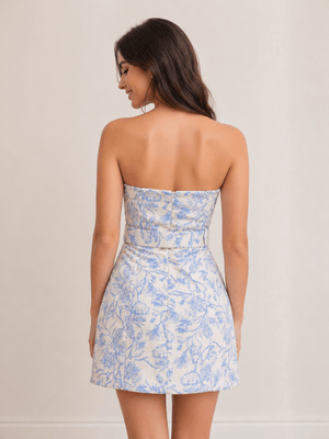 Sheath Strapless Short Homecoming Dress - KissProm