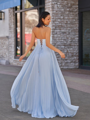 A Line Light Pink Sweetheart Chiffon Long Prom Dress – Prom Dresses by KissProm | Available at KissProm