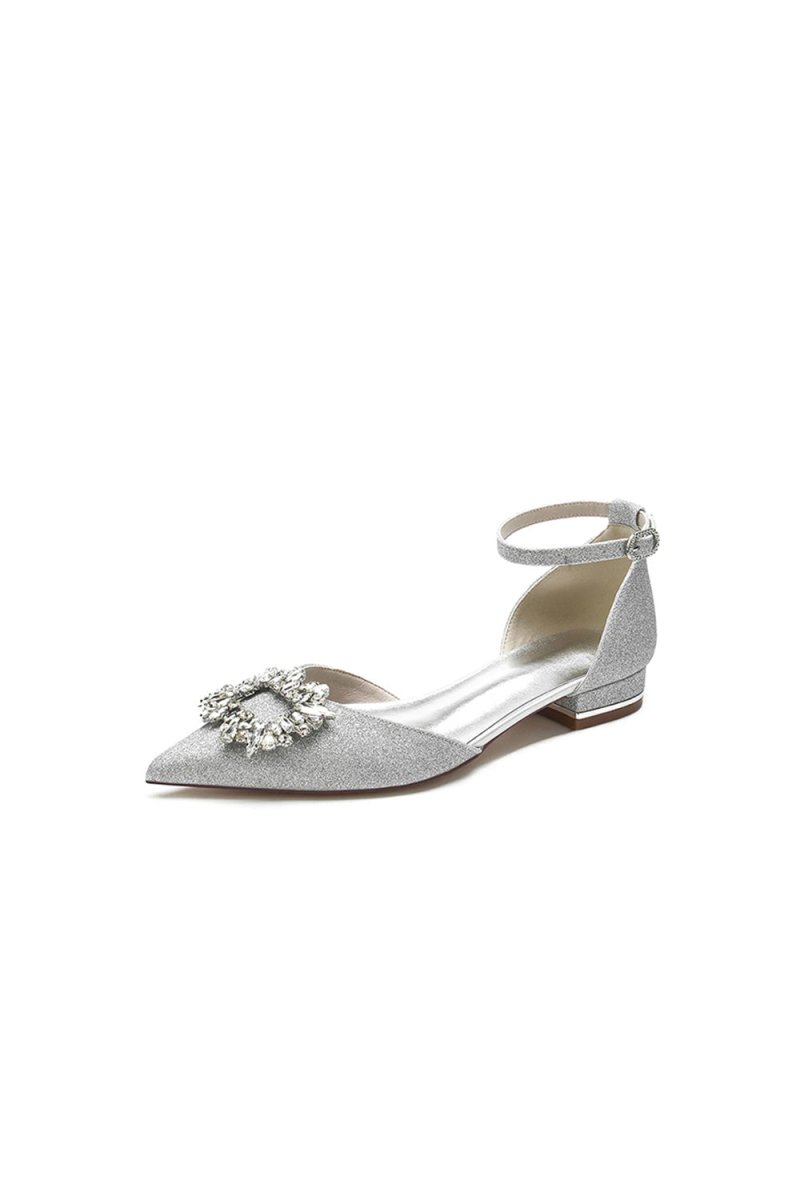 Glitter Crystal Low Heels - KissProm