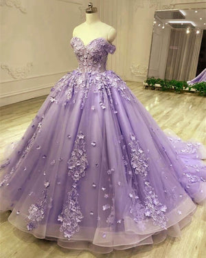 Lace Sky Blue Off the Shoulder Ball Gown Quinceanera Dresses – Quinceanera Dress by KissProm | Available at KissProm