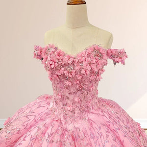 Iraiz |   Luxury A Line Appliques Off the Shoulder Sweet Quinceanera Dresses with Beading