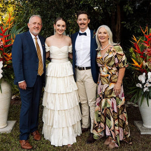 A-Line Beige Multi-Tiered Ruffles Wedding Dresses – Wedding Dresses by KissProm | Available at KissProm