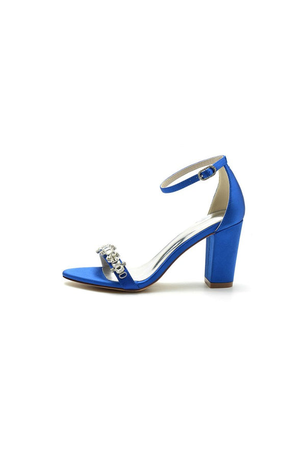 Ankle Strap Party Sandals with Rhinestone - KissProm