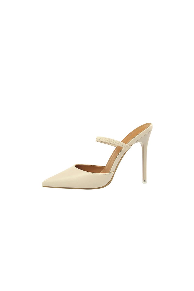 Apricot Stiletto Pointy Heels - KissProm