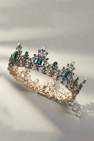 Baroque Colorful Crystal Crown - KissProm