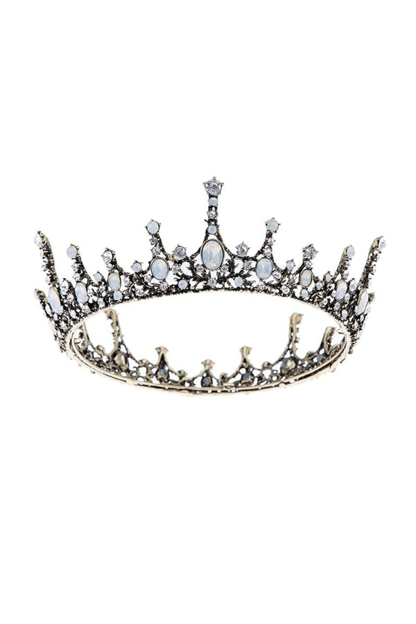 Baroque Wedding Green Aurora Borealis Tiaras - KissProm