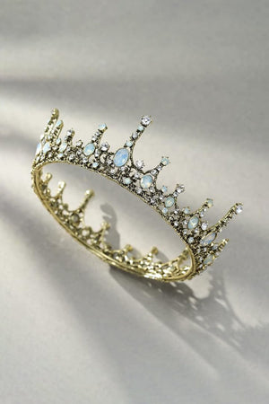 Baroque Wedding Green Aurora Borealis Tiaras - KissProm