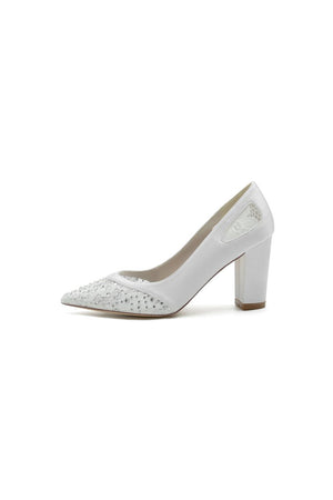 Beaded Wedding Shoes with Rhinestone - KissProm