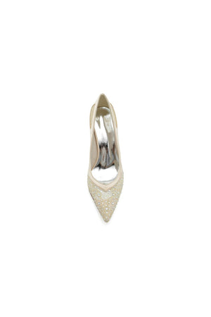 Beaded Wedding Shoes with Rhinestone - KissProm