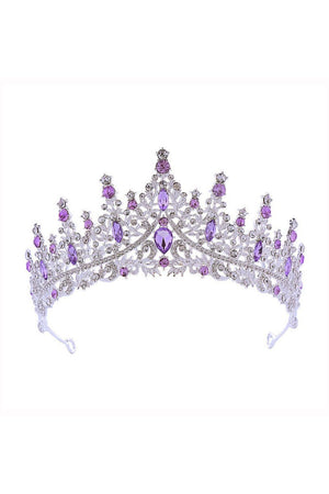 Black Rhinestone Crown - KissProm