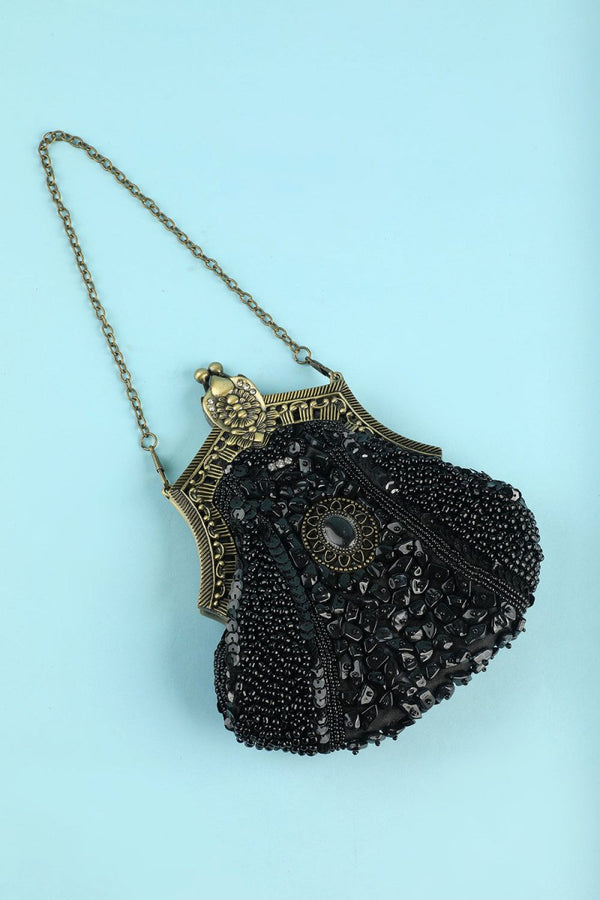 Black Vintage Evening Bag - KissProm