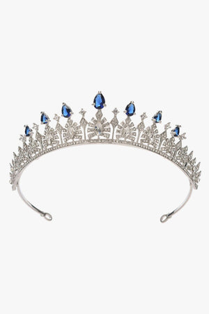 Blue Rhinestone Tiara Wedding - KissProm