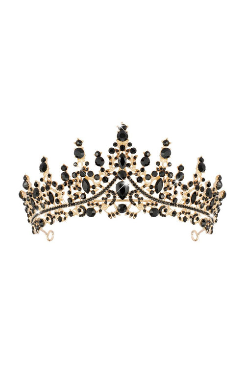 Bronze Black Crystal Tiara - KissProm