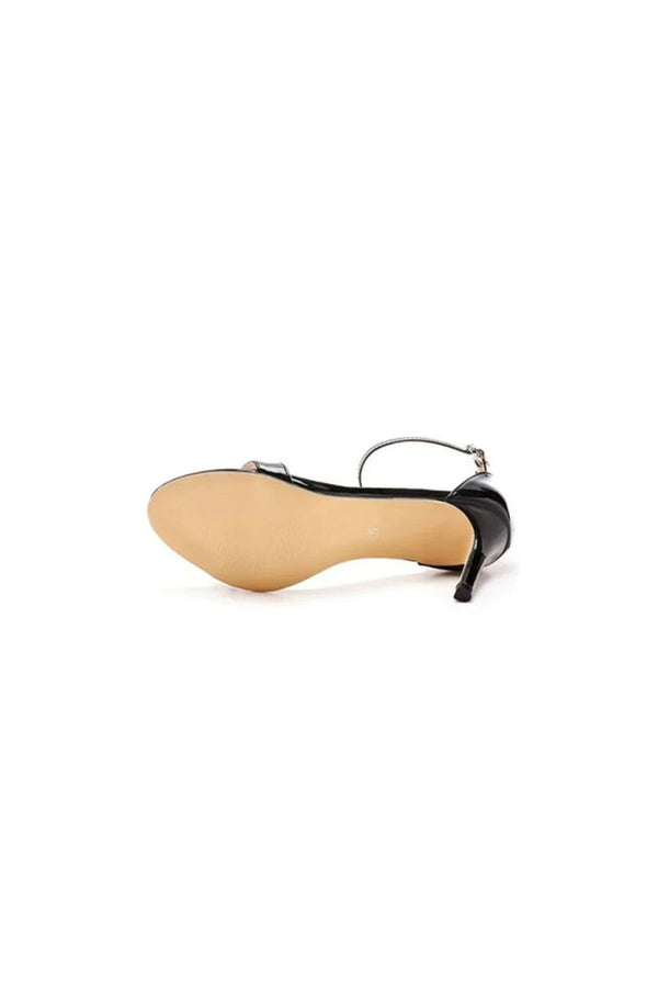 Casual Open Toe Stiletto Ankle - strap High Heels - KissProm