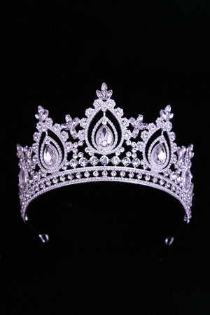 Chic Green Crystal Tiara - KissProm