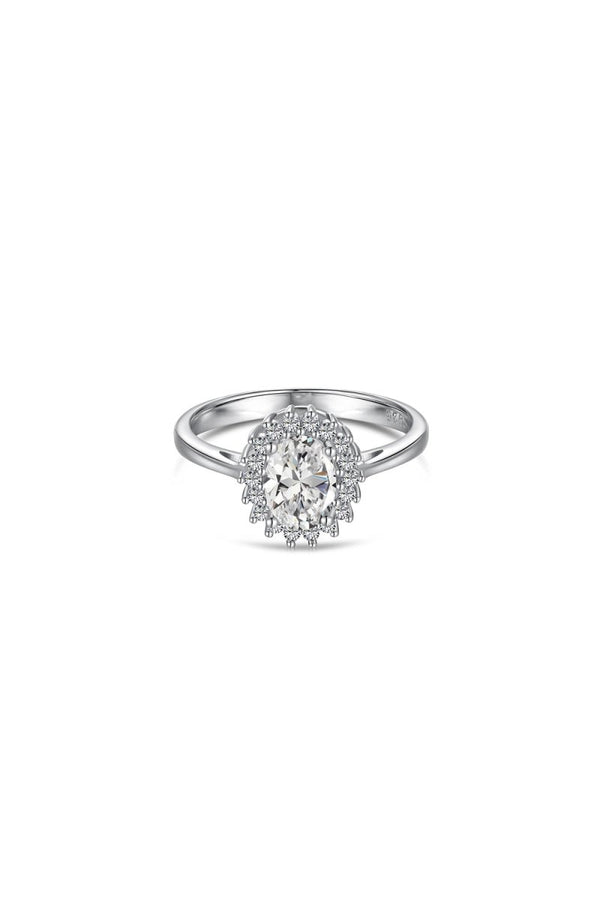 Citrine Oval Sparkle Cocktail Ring - KissProm