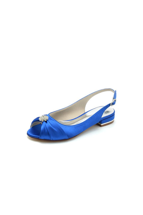 Open Toe Flats with Bow Cocktail - KissProm