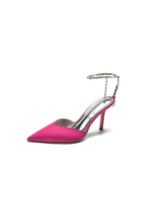 Cocktail Pointed Toe Crystal Strap High Heels – Shoes by KissProm | Available at KissProm