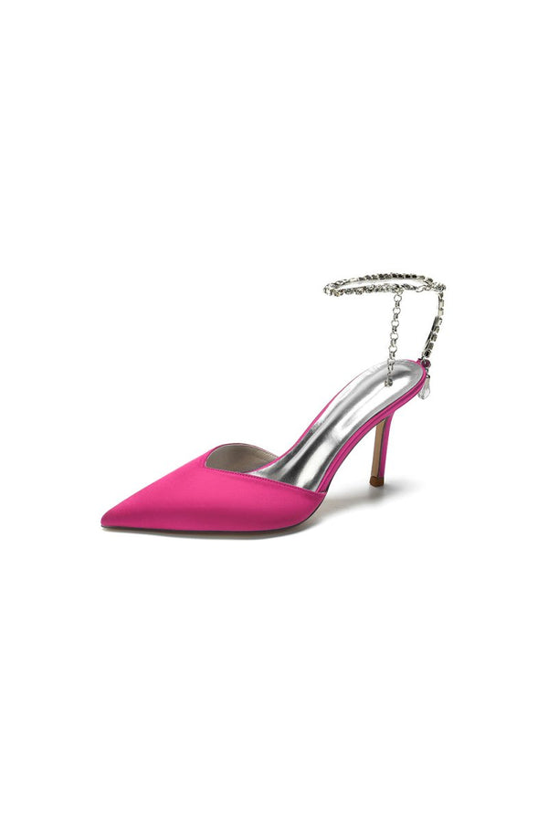 Cocktail Pointed Toe Crystal Strap High Heels – Shoes by KissProm | Available at KissProm
