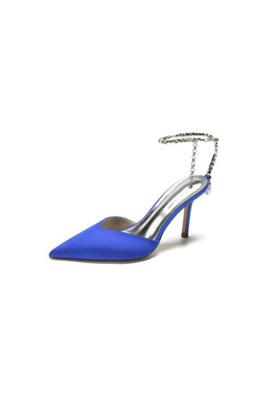 Cocktail Pointed Toe Crystal Strap High Heels – Shoes by KissProm | Available at KissProm