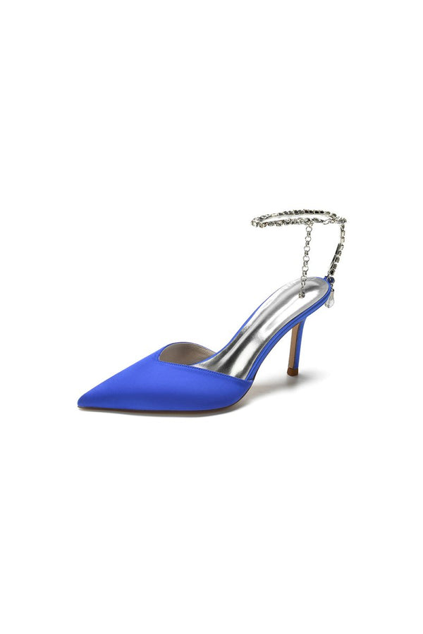 Cocktail Pointed Toe Crystal Strap High Heels – Shoes by KissProm | Available at KissProm