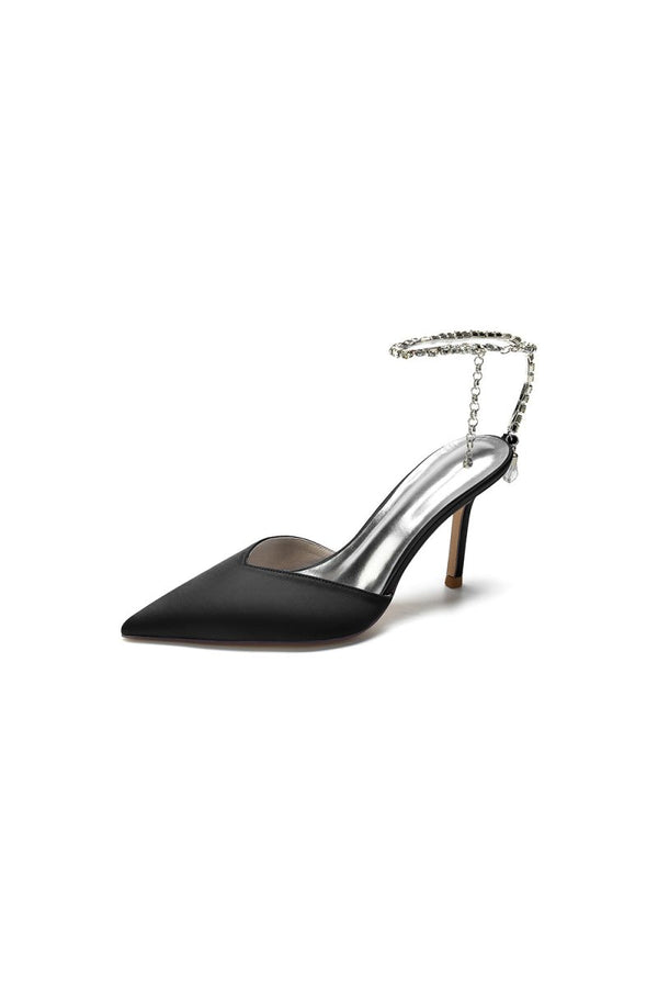 Cocktail Pointed Toe Crystal Strap High Heels – Shoes by KissProm | Available at KissProm