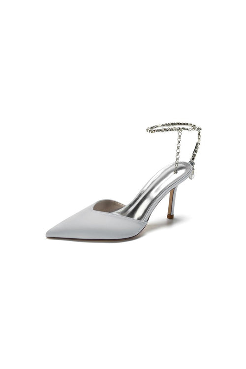Cocktail Pointed Toe Crystal Strap High Heels – Shoes by KissProm | Available at KissProm