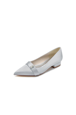Crystal Cocktail Pointed Toe Flats - KissProm