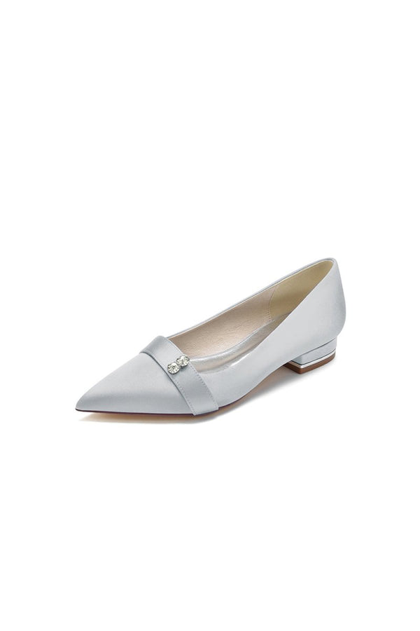 Crystal Cocktail Pointed Toe Flats - KissProm