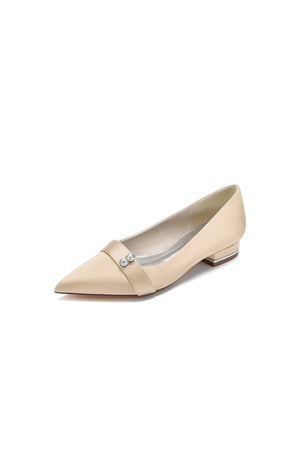 Crystal Cocktail Pointed Toe Flats - KissProm