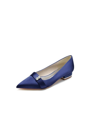 Crystal Cocktail Pointed Toe Flats - KissProm