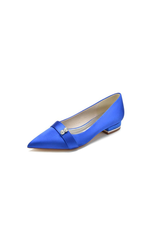 Crystal Cocktail Pointed Toe Flats - KissProm