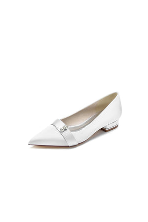 Crystal Cocktail Pointed Toe Flats - KissProm